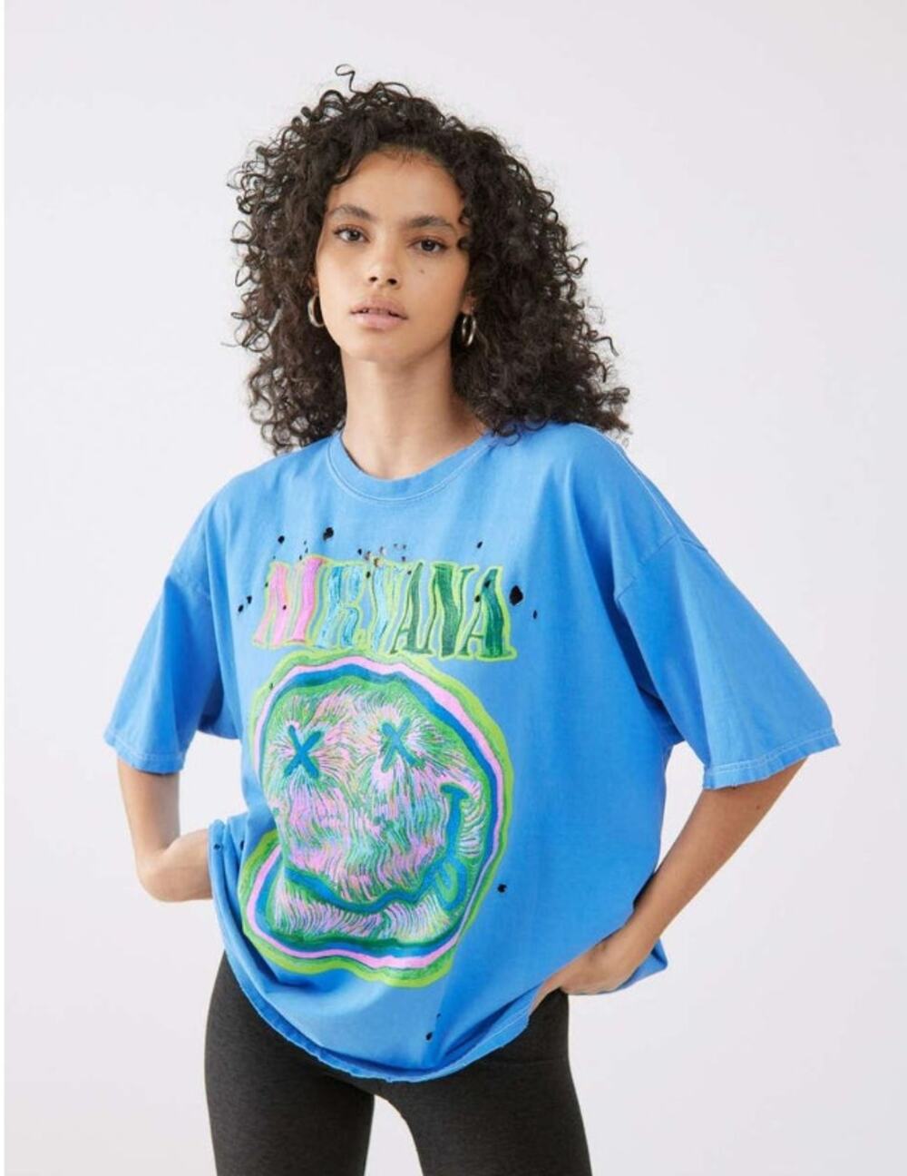 URBAN OUTFITTERS Nirvana Distressed T-shirt Dress S/M